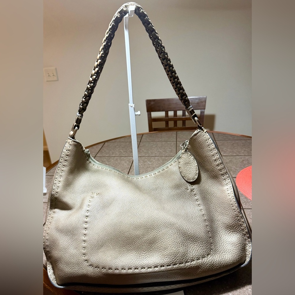 Fendi Selleria Vintage Metallic Hobo Shoulder Bag COA - Picture 6 of 16